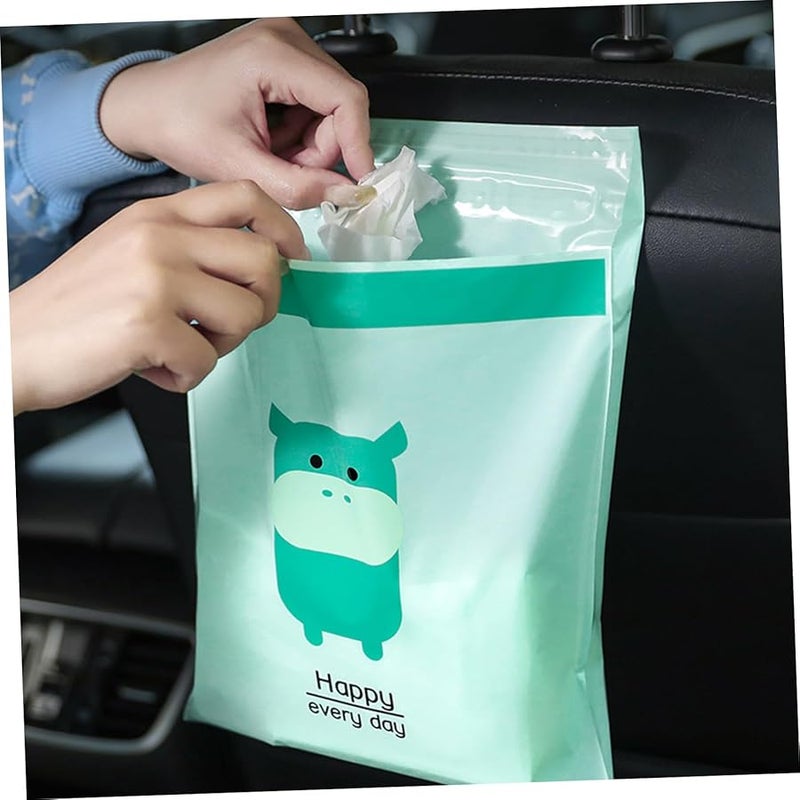 30 قطعة من أكياس القمامة ذاتية اللاصق، أكياس قمامة لاصقة، مادة البولي إيثيلين، مقاومة للتسرب، للسيارة والمطبخ والمكتب - Image 4